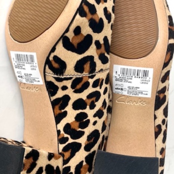 Clarks Leopard Print Fernie Heels Size 8 NWT - Picture 8 of 9
